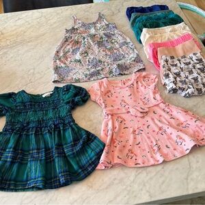 Girls 12m dresses and bloomers